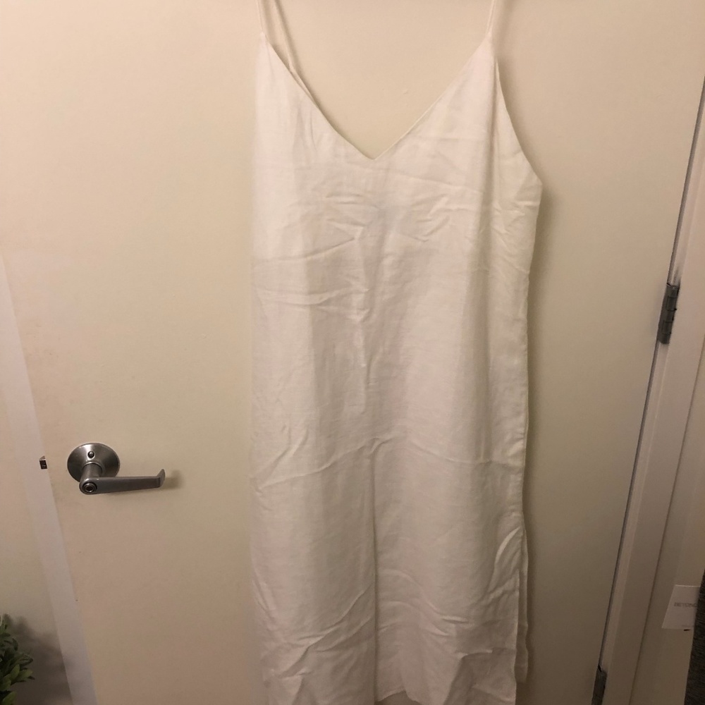 Reformation White Linen Dress, L